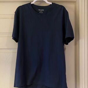 Todd Snyder Deep Blue Short Sleeve Tee SzXL.  SEE PICS Box